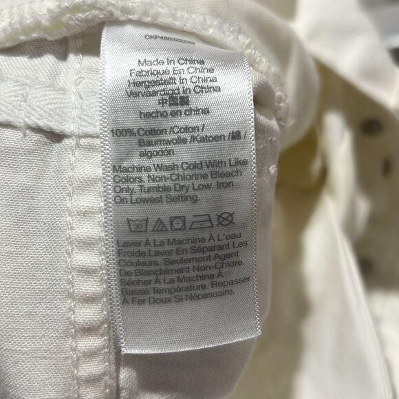 Madewell nq164 Low-Slung Straight Jeans ivory NWT size 26 - Picture 13 of 14